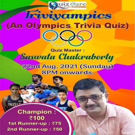TRIVIYAMPICS - A TRIVIA QUIZ ON OLYMPICS (IN BENGALI FONT)