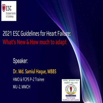2021 ESC Guidelines for Heart Failure - What's New and How much to Adapt