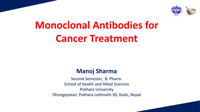 Monoclonal Antibodies for Cancer Treatment
