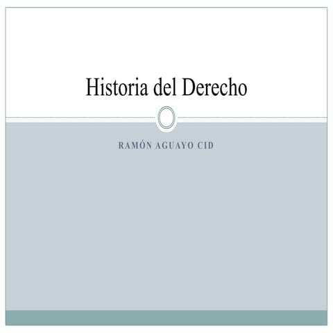 Historia del derecho parte 1