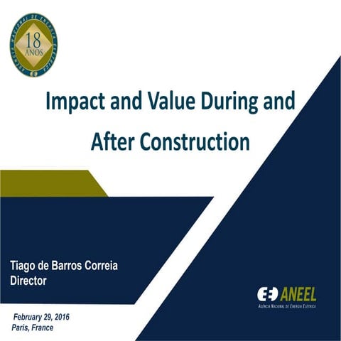 Impact and Value During and After Construction - Tiago de Barros Correia, Brazil