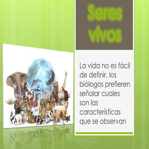 características de los seres vivos