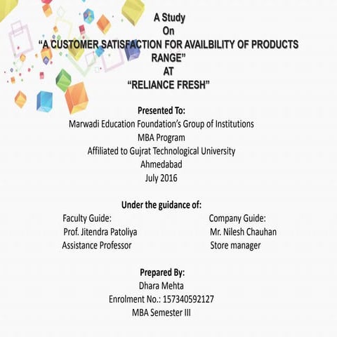 Dhara Mehta-Reliance Fresh SIP