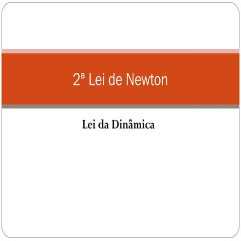 2ª lei de newton