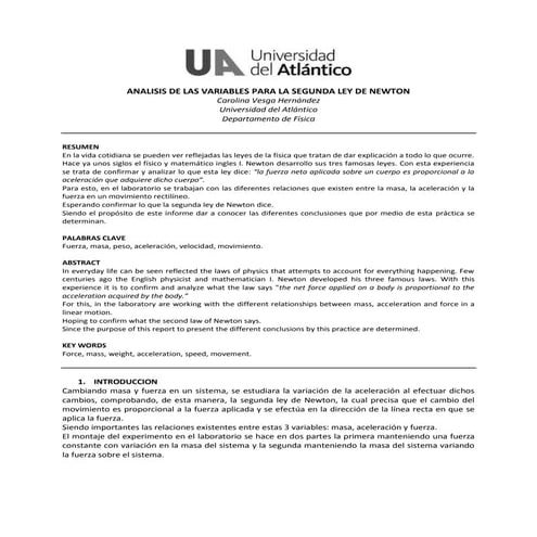Fisica. 2ª ley de newton