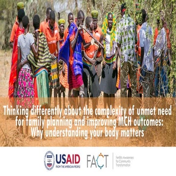 Thinking Differently about the Complexity of Unmet Need for Family Planning a...