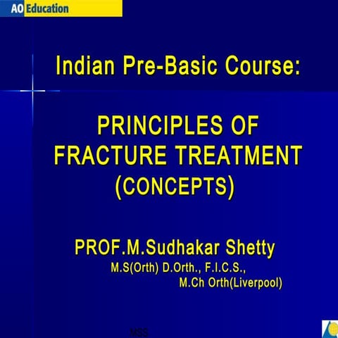 principles of fracture treatment