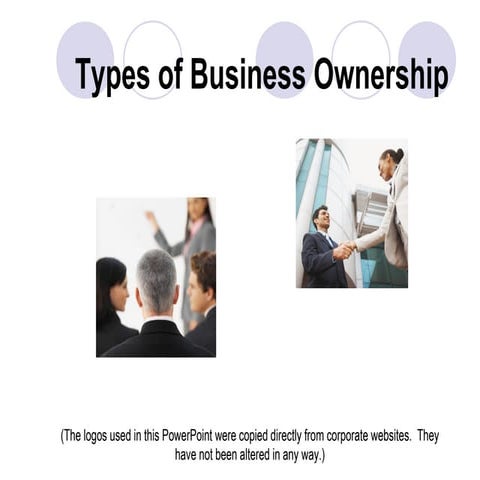 3.3 Types of Business Ownership 1