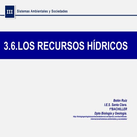 3.6. recursos hídricos