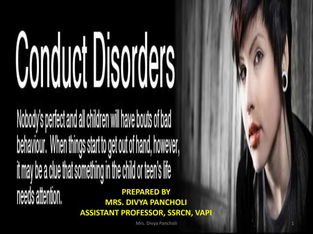 CONDUCT DISORDER
