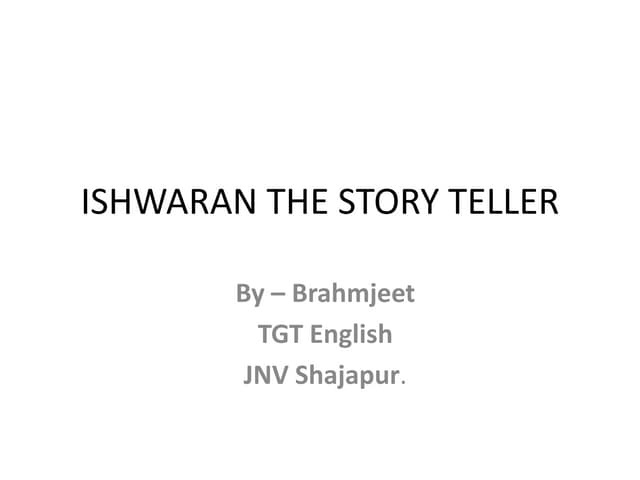 3. Iswaran, The Story Teller BY RK NARAYAN.pdf