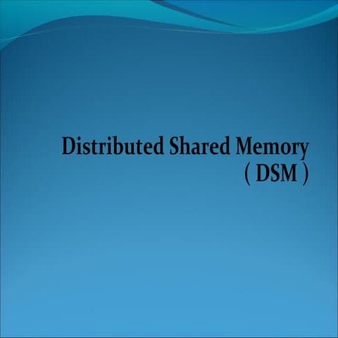  distributed shared memory