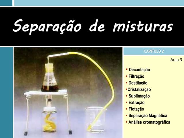 3. separação de misturas