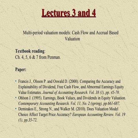 3 4   how financial statements are used in valuation