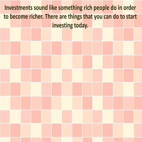 What is an Investment?