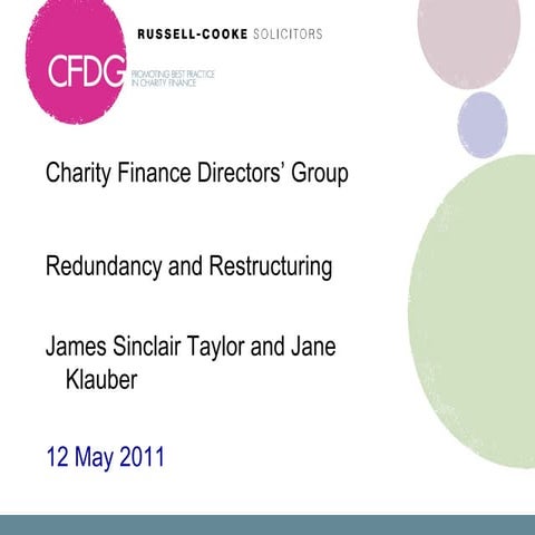 HR Redundancy and Restructuring by James Sinclair Taylor, Russell Cooke