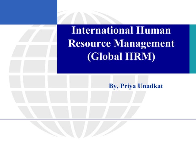 4. global hrm