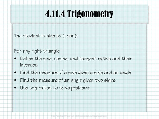 4.11.4 Trigonometry