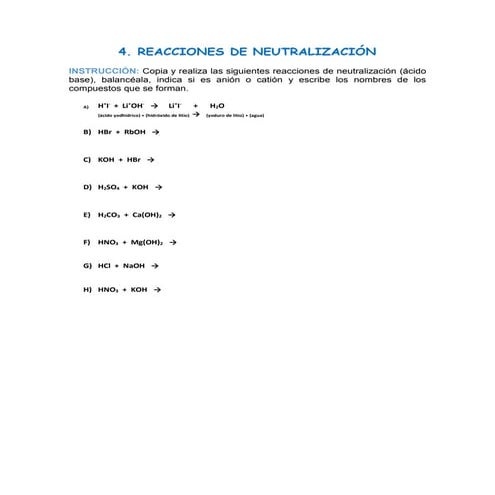 4. REACCIONES DE NEUTRALIZACIÓN
