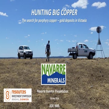 Navarre Minerals | ASX:NML | RIS2014 Broken Hill Investor Presentation