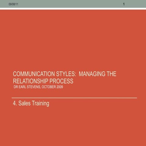 4. sales training   communication styles