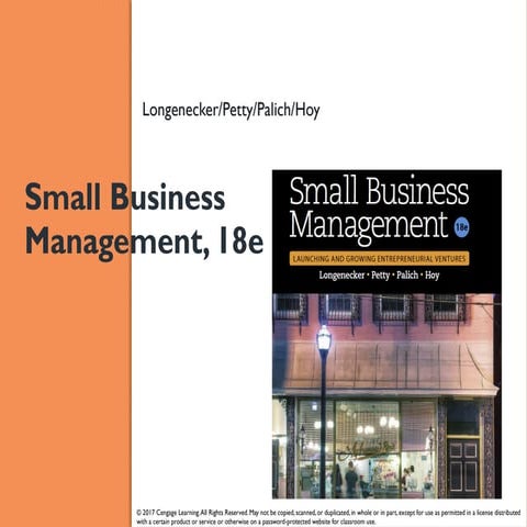 Chapter 1 - Small Business Management - Cengage