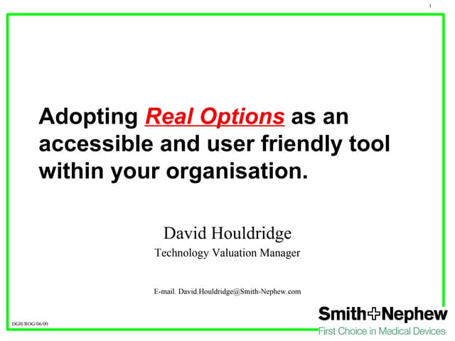Houldridge real options 2000