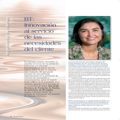 BT: Innovación al servicio de las necesidades del cliente