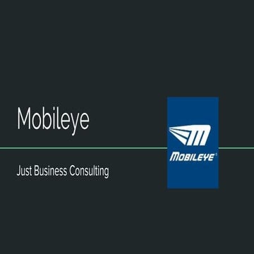 Mobileye Presentation