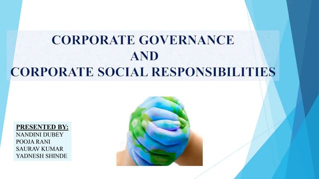 Corporate Governance Vs. Corporate Social Responsibilities