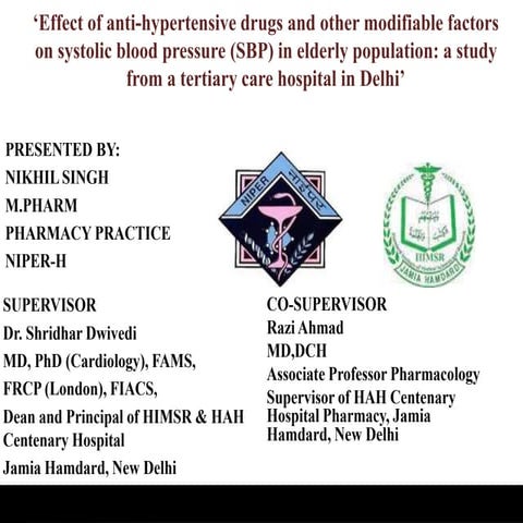Isolated systolic hypertension