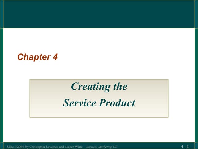 4 creating the service product.ppt