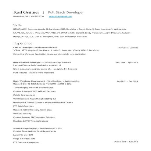 Karl-Grittner-Resume