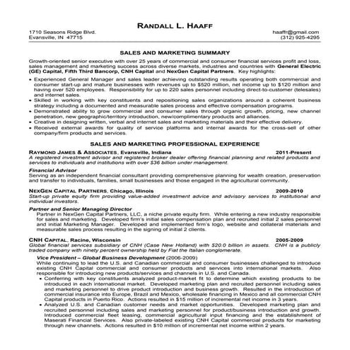 Randall_L._Haaff_Sales_and_Marketing_Experience