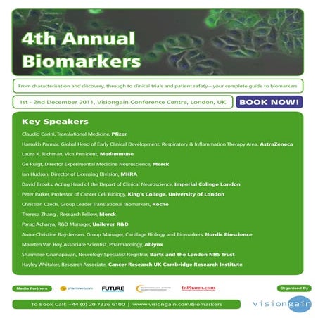 4th Annual Biomarkers (2011) Pp