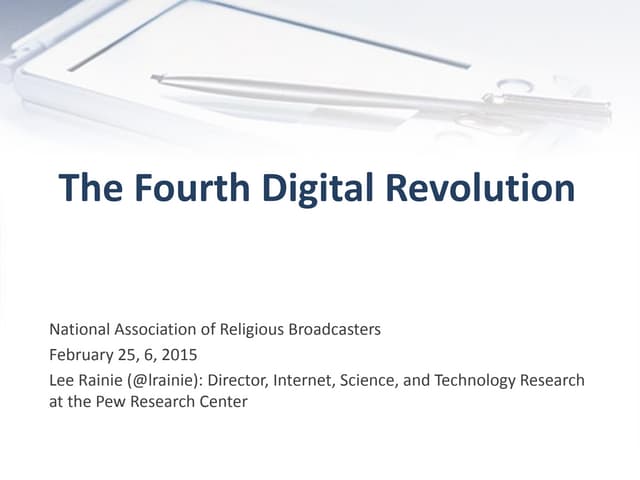 The Fourth Digital Revolution