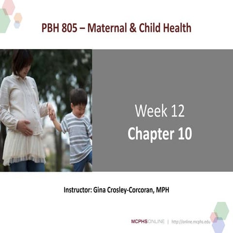 PBH 805: Week 12 Slides