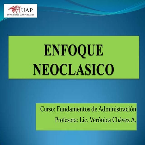 5. enfoque neoclasico