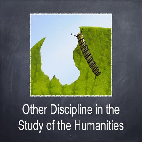 5. other disciplines in the study of humanities