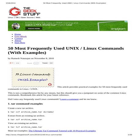50 most frequently used unix   linux commands (with examples)