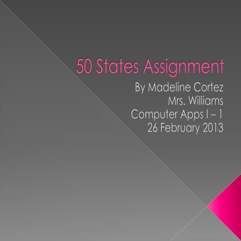 50 states assignment