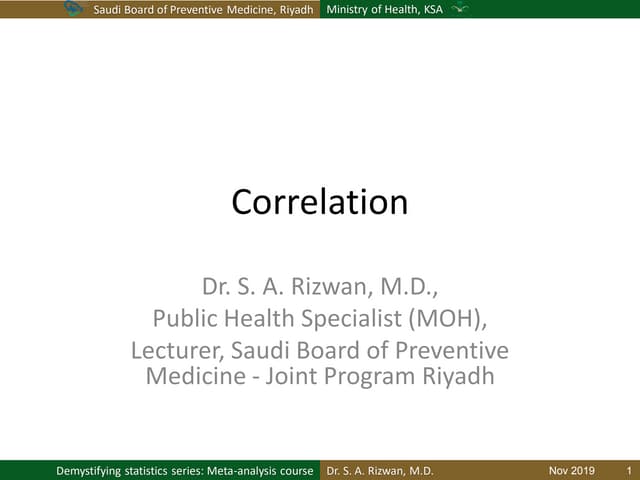 Types of correlation coefficients