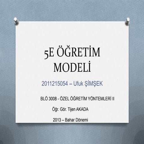 5 e öğretim modeli   slayt