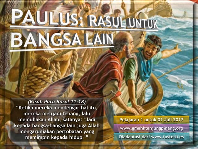 Pelajaran sekolah sabat ke 1 triwulan 3 2017