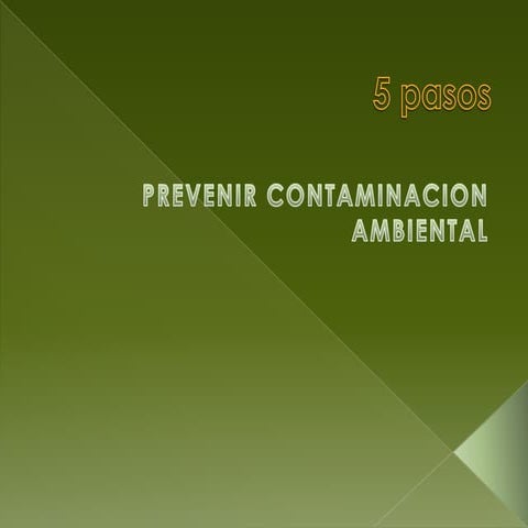 5 pasos para el cuidado del medio ambiente