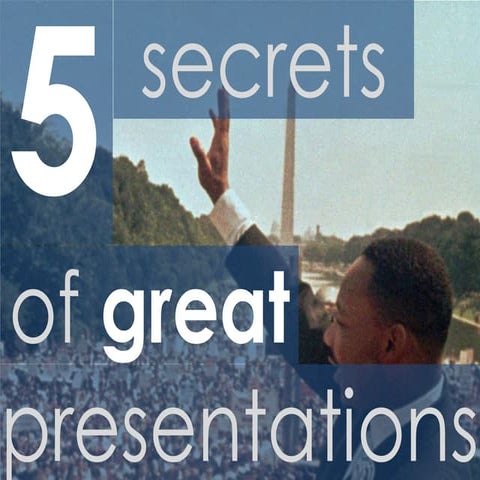 5 secrets of great presentations