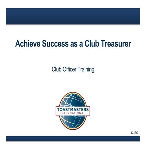 How to Succeed as Club Treasurer