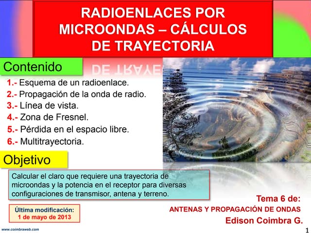 6.6 Calculos de radioenlaces