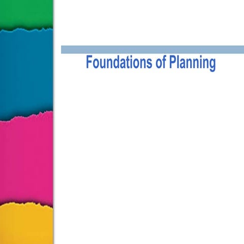 Foundations of planning