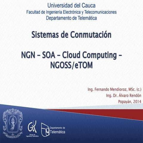 NGN SOA Cloud Computing NGOSS/eTOM